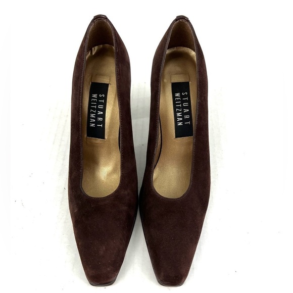 Stuart Weitzman Brown Suede Pumps - Size 5.5 - Picture 3 of 13
